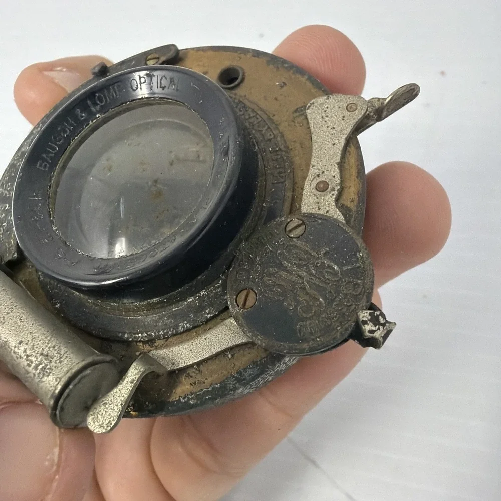 Bausch & Lomb f/8 6-3/4in Lens In Kodak Ball Bearing Shutter 1913 Vintage Parts